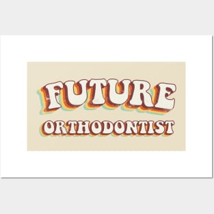 Future Orthodontist - Groovy Retro 70s Style Posters and Art